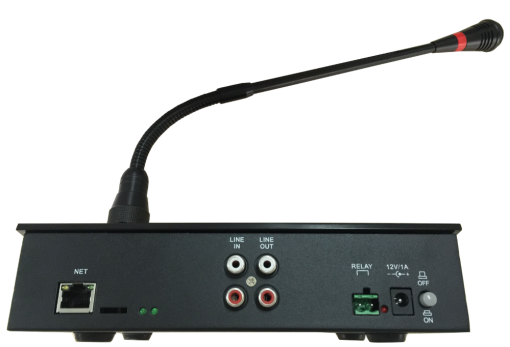 Micrófono de paginación de intercomunicador IP para transmisión