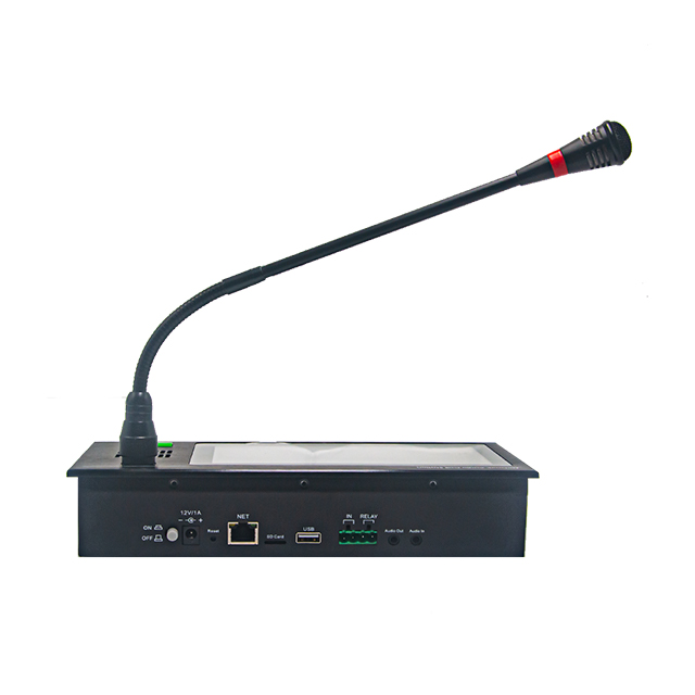SINREY SIP806T Micrófono de megafonía de red con pantalla táctil de 7 pulgadas