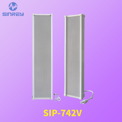 Columna de sonido SIP con PoE para megafonía en exteriores